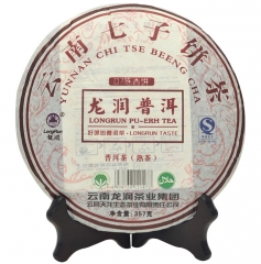 2007年龙润 陈香 普洱熟茶 357克/饼