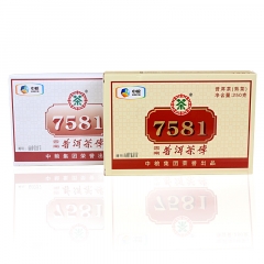 2013年中茶 7581 单片装 熟茶 250克/砖