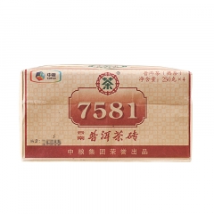 2017年中茶 7581 四片装 熟茶 1000克/包
