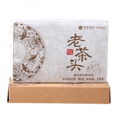 2017年七彩云南 老茶头 熟茶 250克/砖 1盒