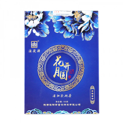 2016年百富茯茶 泾阳茯砖茶·花开月圆 黑茶 100克/盒