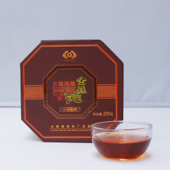 2016年古德凤凰(南涧茶厂) 金丝沱 熟茶 200克/盒