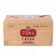 2021年中茶 7581 简装 熟茶 250克/砖