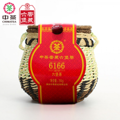 中茶六堡茶 6166箩装窖藏 梧州六堡茶 250克/箩