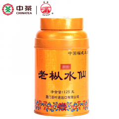 中茶海堤茶叶 金罐老枞水仙茶 乌龙茶 125克/罐 2021年