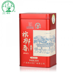 三鹤六堡茶 槟榔香2023 广西梧州六堡茶 200克/罐